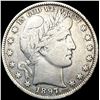 Image 1 : 1897 Barber Half Dollar NICELY CIRCULATED