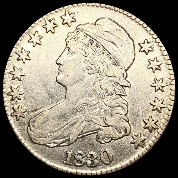 1830 Capped Bust Half Dollar NEARLY UNCIRCULATED