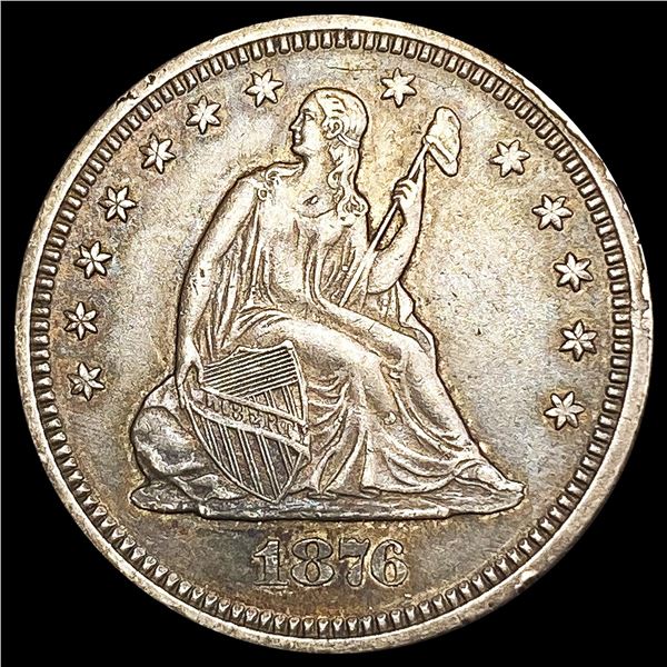 1876-S Seated Liberty Quarter NEARLY UNCIRCULATED