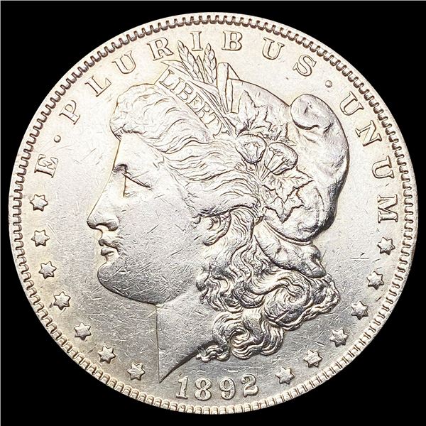 1892 Morgan Silver Dollar NEARLY UNCIRCULATED