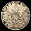 Image 1 : 1854 T2 Silver Three Cent NEARLY UNCIRCULATED