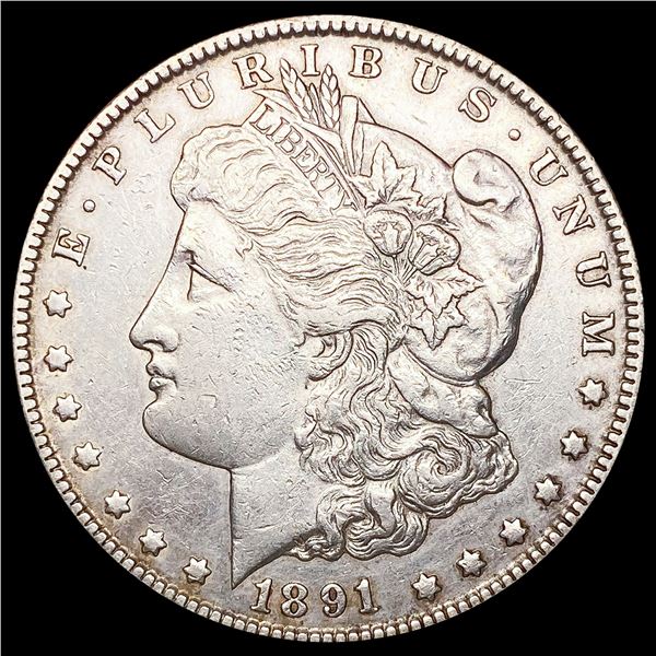 1891-CC Morgan Silver Dollar NEARLY UNCIRCULATED