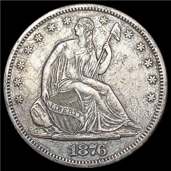 1876-S Seated Liberty Half Dollar CLOSELY UNCIRCUL