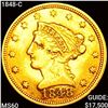 Image 1 : 1848-C $2.50 Gold Quarter Eagle UNCIRCULATED