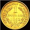 Image 2 : 1853-C Rare Gold Dollar UNCIRCULATED