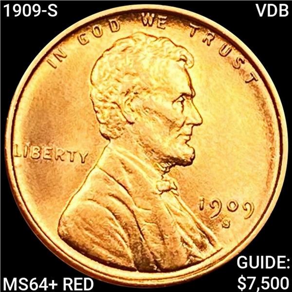 1909-S VDB Wheat Cent CHOICE BU RD