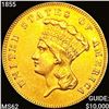 Image 1 : 1855 $3 Gold Piece UNCIRCULATED