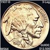 Image 1 : 1937-D 3-Leg Buffalo Nickel CHOICE BU