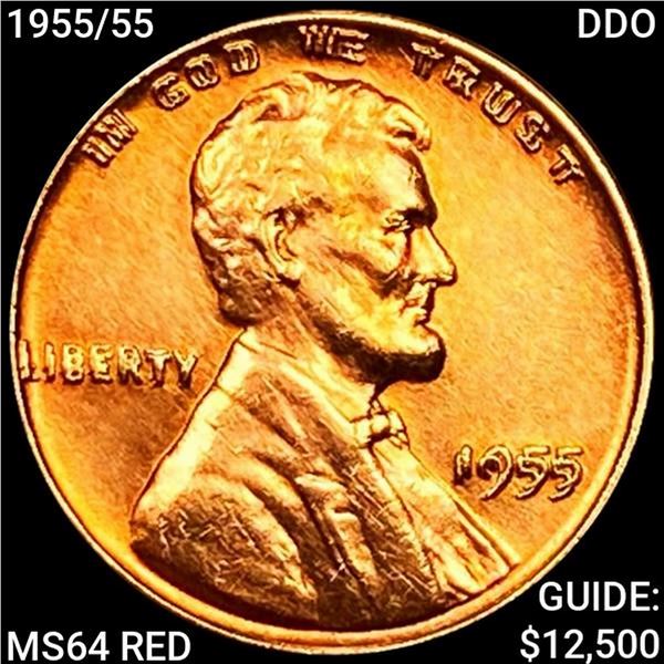 1955/55 DDO Wheat Cent HIGH GRADE +