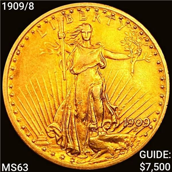 1909/8 $20 Gold Double Eagle UNCIRCULATED