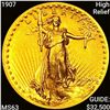 Image 1 : 1907 High Relief $20 Gold Double Eagle UNCIRCULATE
