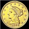Image 1 : 1893 $2.50 Gold Quarter Eagle GEM BU