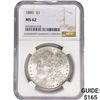 Image 1 : 1889 Morgan Silver Dollar NGC MS62