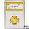 1992 $10 1/4oz. American Gold Eagle PGA GEMBU