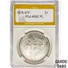 1878 8TF Morgan Silver Dollar PGA MS62 PL