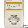 Image 1 : 1876-CC Seated Liberty Quarter PGA MS63+