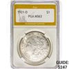 1921-D Morgan Silver Dollar PGA MS63