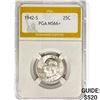 1942-S Washington Silver Quarter PGA MS66+