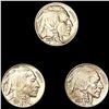 Image 1 : [3] Buffalo Nickels [1936-D, 1938-D/S, 1938-D] UNC