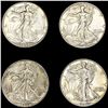 [4] Walking Half Dollars [[2] 1943, [2] 1944-D] UN