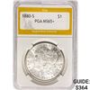 1880-S Morgan Silver Dollar PGA MS65+