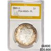 1889-O Morgan Silver Dollar PGA MS65+ PL