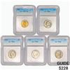 Image 1 : 1952-1961 (Set 5) 1- Lincoln 1C, 4- Jefferson 5C I