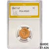 Image 1 : 1867/67 Indian Head Cent PGA MS60