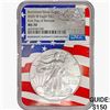 Image 1 : 2020-W Burnished American Silver Eagle NGC MS70