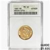 1881 $5 Gold Half Eagle ANACS MS62 Breen-6714