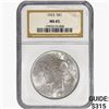 Image 1 : 1923 Silver Peace Dollar NGC MS65