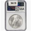 Image 2 : 1923 Silver Peace Dollar NGC MS65