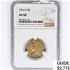 Image 1 : 1916-S $5 Gold Half Eagle NGC AU58