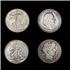 [4] Varied US Half Dollars [1893, 1898, 1941-S, 1942] HIGH GRADE
