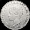 Image 1 : 1896 Puerto Rico Silver 40 Centavos ABOUT UNCIRCULATED