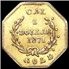 Image 2 : 1871 BG - 1104 Oct CA Gold Dollar CHOICE AU