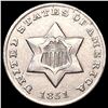 1851 Silver Three Cent UNCIRCULATED