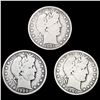 [3] Barber Half Dollars [1900-O, 1901-O, 1902-O] N
