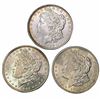 [3] Morgan Silver Dollars BU [1900, 1904-O, 1921]