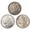 [3] Morgan Silver Dollars BU/VF [1896-O, 1898, 18