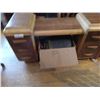 Image 2 : VINTAGE WOOD DESK C/W 6 DRAWERS