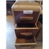 Image 3 : VINTAGE WOOD DESK C/W 6 DRAWERS