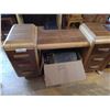 Image 7 : VINTAGE WOOD DESK C/W 6 DRAWERS