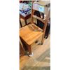 Image 8 : WOODEN CHAIR C/W SIDE DRAWER STORAGE AND INSCENT STICKS AND SAND BAGS, TV TRAY