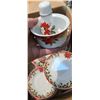 Image 2 : COMPLETE LARGE X-MAS DISH SET APPROX 18 PC SETTING