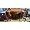 Image 1 : WOOD/METAL SEWING TABLE & BUNNYKINS DISHES