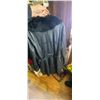 Image 5 : MEDIUM LADIES FUR AND LEATHER LONG COAT