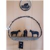 Image 2 : COWBOY DINNER BELL  AND BARB WIRE DECORATIVE WALL HANGING