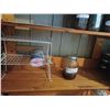 Image 3 : WOODEN SHELF C/W ASSORTED CANNED GOODS, JARS AND SPICES  QUALITY UNKNOWN,