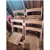 Image 2 : 2 DOUBLE SECTION OF WOODEN FOLDING THEATER CHAIRS